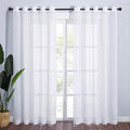 NICETOWN Living Room Window Curtains Sheer Textured 84" Long, Grommet Casual by NICETOWN