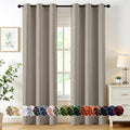 MIULEE Blackout Curtains for Bedroom 2 Panels 40 x 72 Inch Long Stone | Thermal by MIULEE
