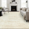 6x9 Area Rug Living Room: Modern Washable Indoor Soft Carpet Beige | by FXRHLP