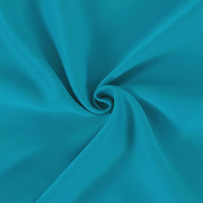 Teal Blackout Curtains/42 x 84 Inch/Set of 2 Panels Thermal Room Darkening - Image 6