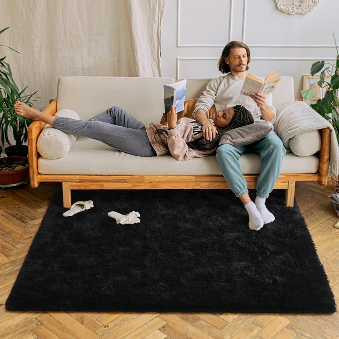 Chicrug Soft Area Rugs for Bedroom Living Room Plush Fluffy Rug 3x5 | Shag - Image 2