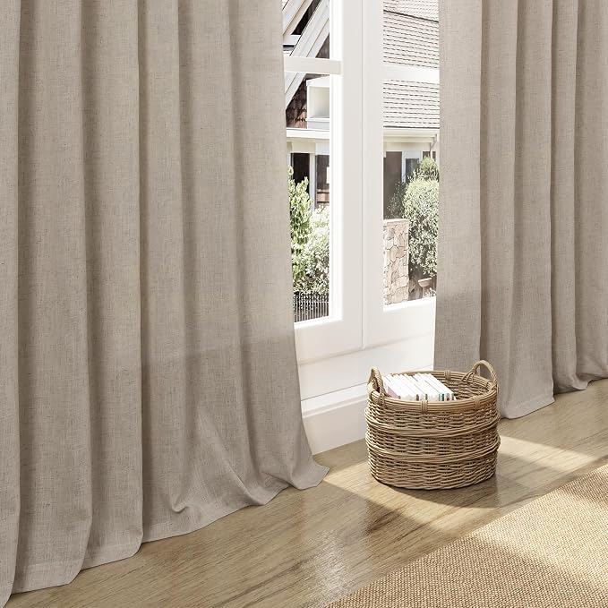 Modern Farmhouse Linen Curtains 96 Inches Long - Image 5