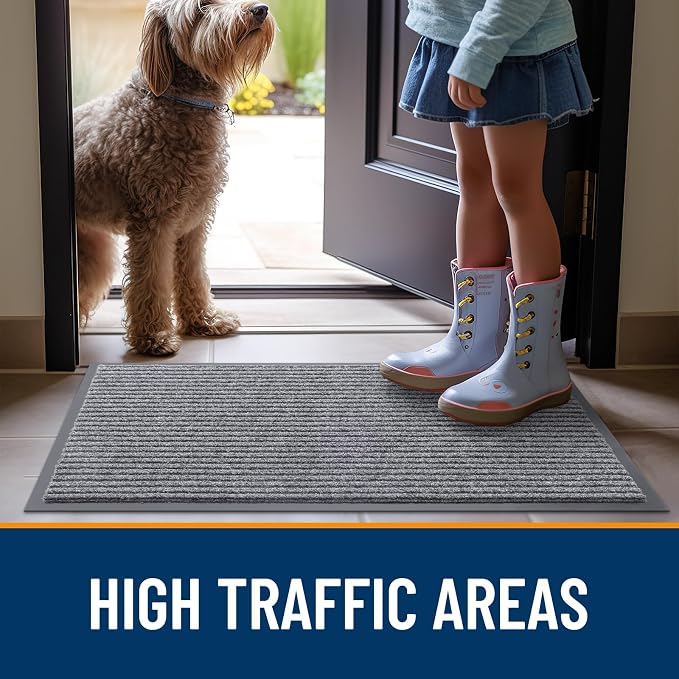 OLANLY Front Door Mat 35x30, Waterproof Heavy-Duty Indoor Outdoor Doormat | - Image 7