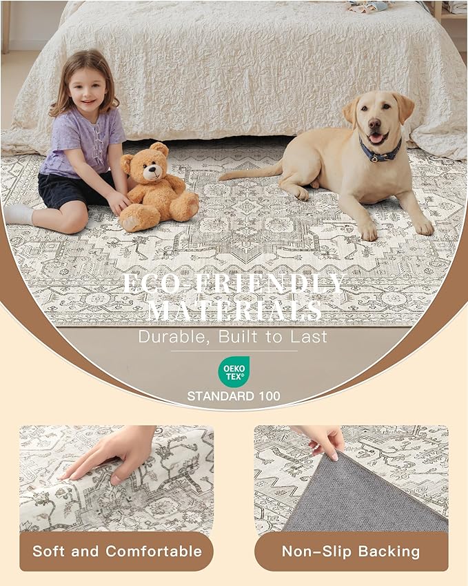 Madane Hallway Runner Rug 3x14 Washable Kitchen Runners Long, Soft Thin - Image 5