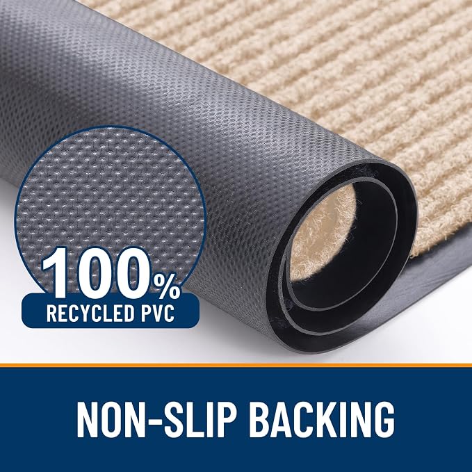 OLANLY Front Door Mat 33x21, Waterproof Heavy-Duty Indoor Outdoor Doormat | - Image 3
