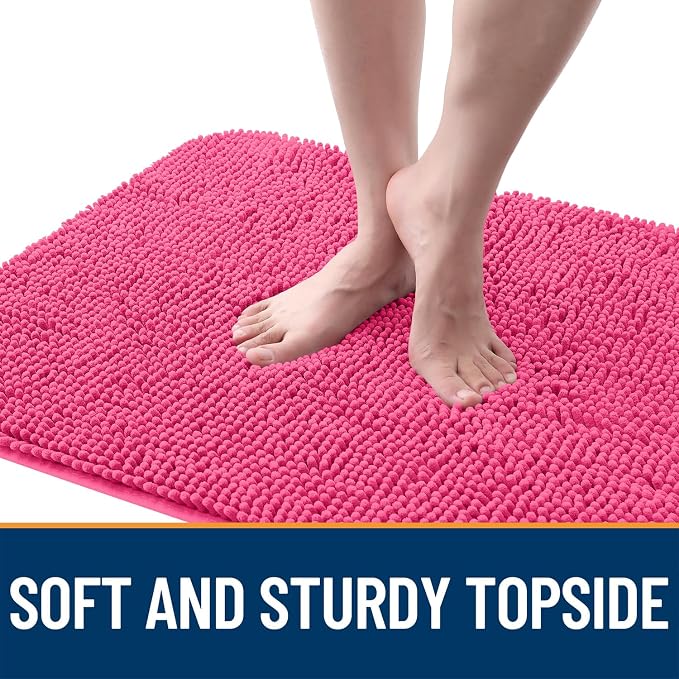 OLANLY Dog Door Mat for Muddy Paws 40x24, Super Absorbent Chenille Mud Mat | - Image 4