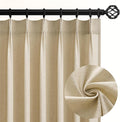 96 Inches Long Pinch Pleated Semi Sheer Curtains by Topfinel