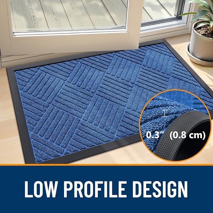 OLANLY Front Door Mat Outside Entrance 33x21, Waterproof Heavy-Duty Doormat | - Image 5