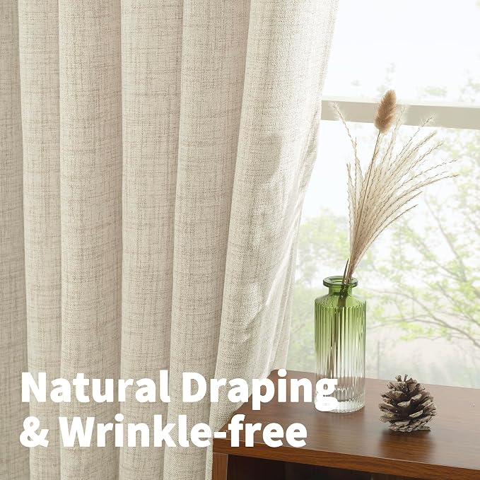 YoungsTex Linen Curtains 72 Inches Long - Image 5