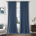 100% Blackout Curtains 102 Inch Length 2 Panels Set by Guken