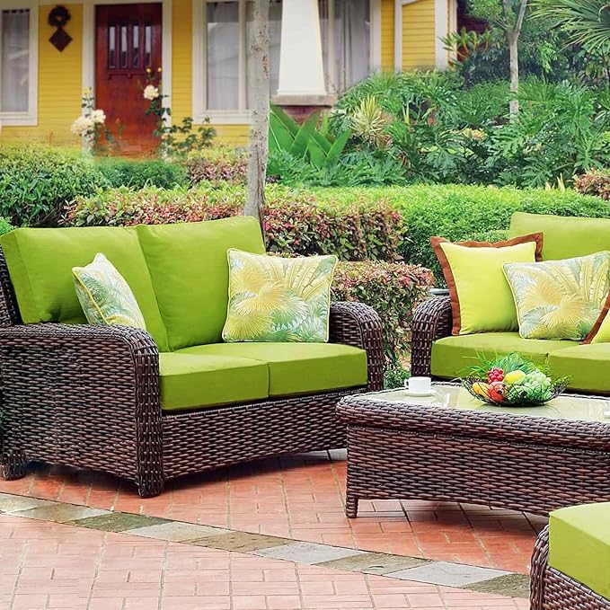 Sqodok Patio Cushion Cover 24x22 inch, Outdoor Seat Cushion Slip Cover - Image 7