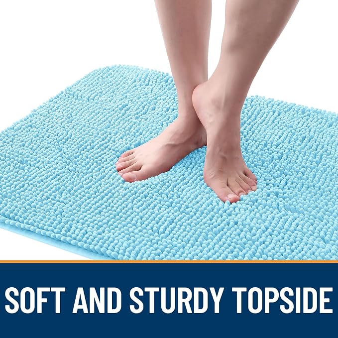 OLANLY Dog Door Mat for Muddy Paws 47x20, Super Absorbent Chenille Mud Mat | - Image 4