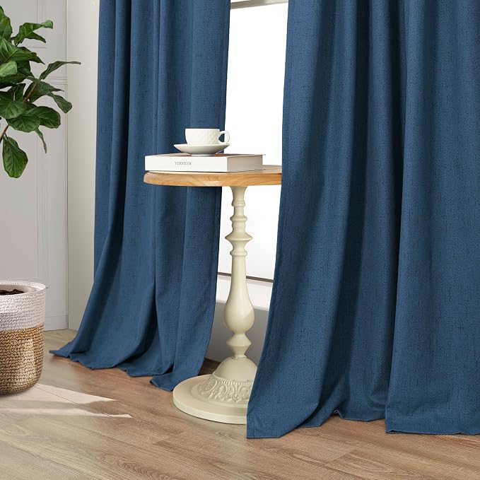 Pitalk Navy Blue Blackout Curtains - Image 8