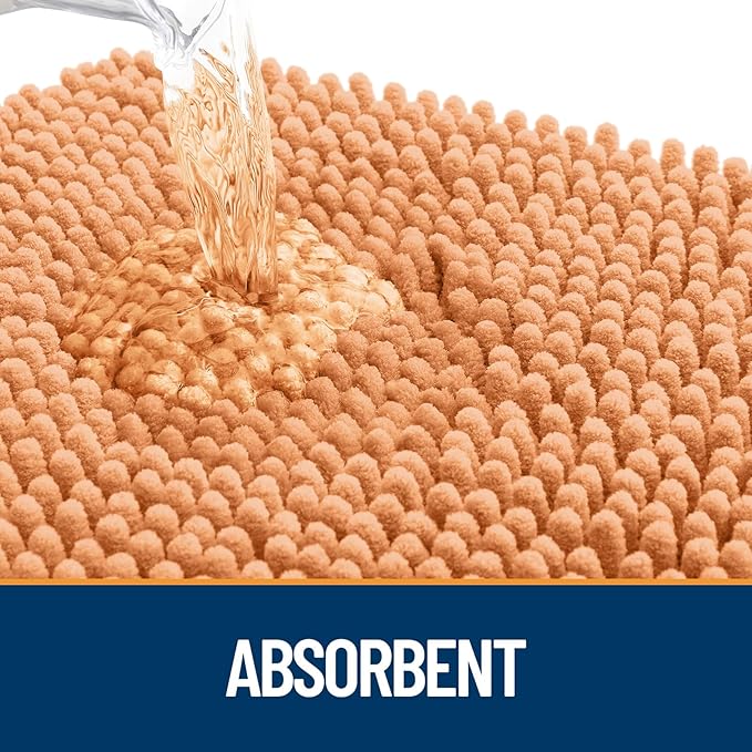 OLANLY Dog Door Mat for Muddy Paws 32x20, Super Absorbent Chenille Mud Mat | - Image 3