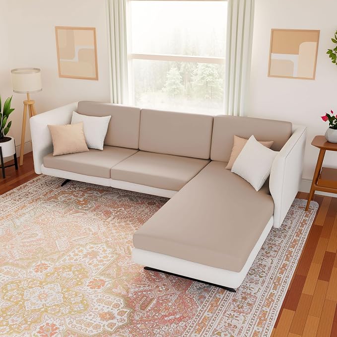 Waterproof Sectional Sofa Cushion Covers, L Shape Couch Slipcovers | L Shape - Image 2