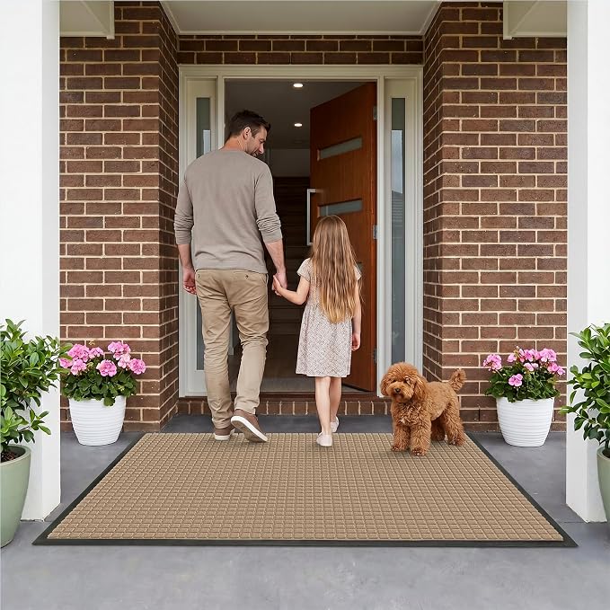 Front Door Mat Outside Entrance, Heavy Duty Waterproof Doormat | 61.5"x36" - Image 9