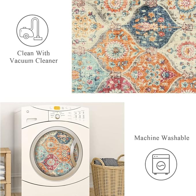 Lahome Kitchen Rugs Non Slip Washable Rugs - Image 3