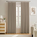 60 Wide Pinch Pleated Window Curtain Panels 105 Inches Long Custom Made Pleated by KEQIAOSUOCAI