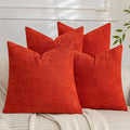 Set of 4 Soft Textured Decorative Throw Pillow Covers 22x22 Inch Cozy Farmhouse by Cozoomy