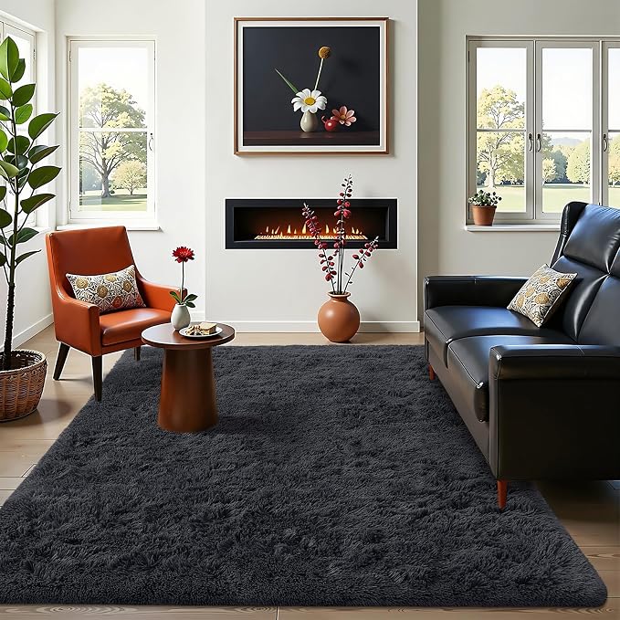 OLANLY 4x12 Area Rugs for Living Room Bedroom, Machine Washable Soft Fluffy - Image 6