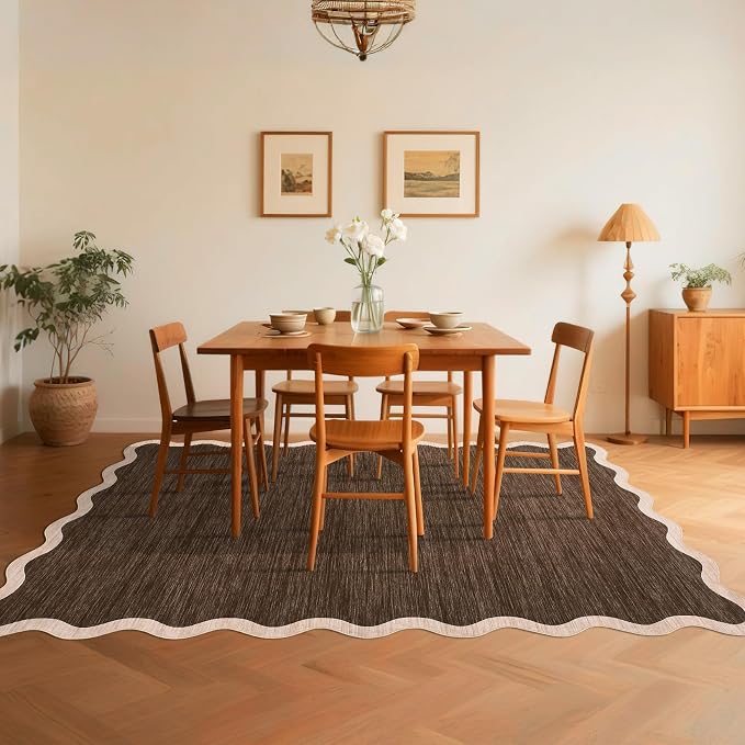 GarveeHome Scalloped Large 10x13 Area Rug - Image 3