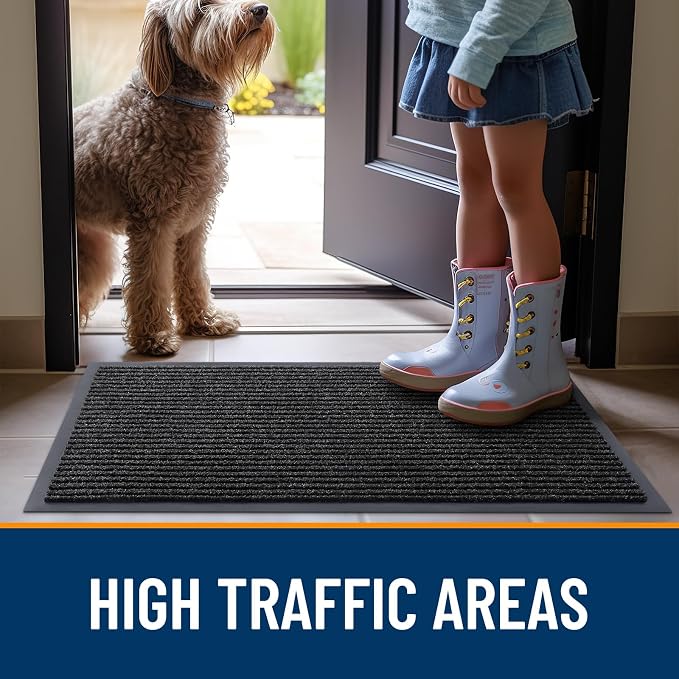 OLANLY Front Door Mat 59x30, Waterproof Heavy-Duty Indoor Outdoor Doormat | - Image 7