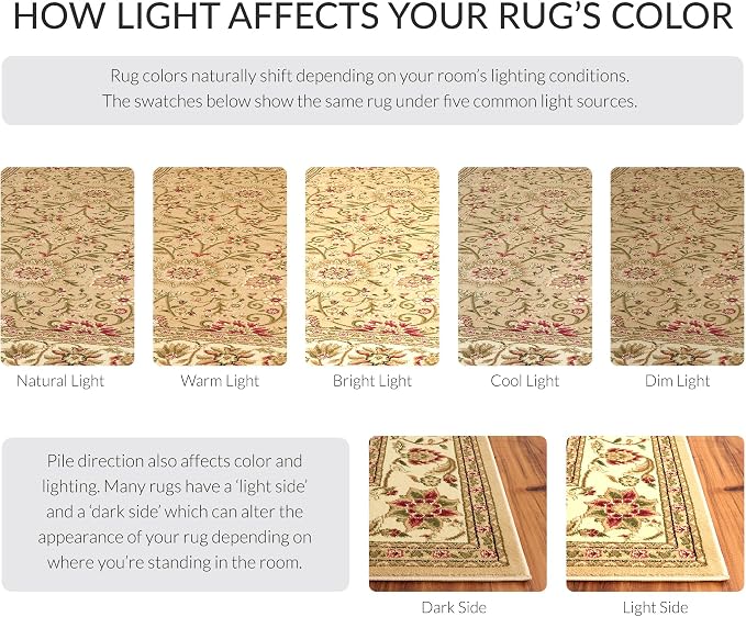SAFAVIEH Lyndhurst Collection 8' Round Beige/Ivory LNH212D Traditional Oriental - Image 5
