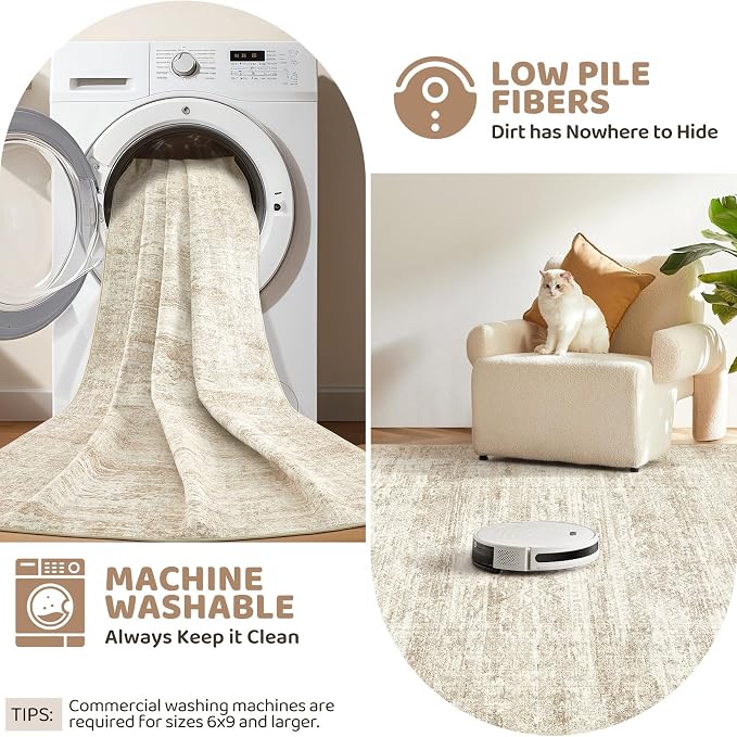 UERMEI 5x8 Washable Area Rug - Image 7