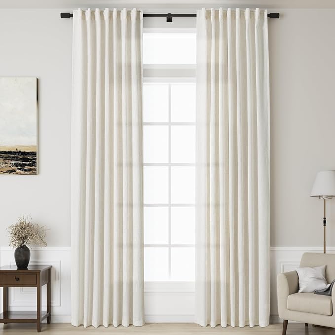 Extra Long Curtains 2 Panels 128 Inches Long by Nanspring
