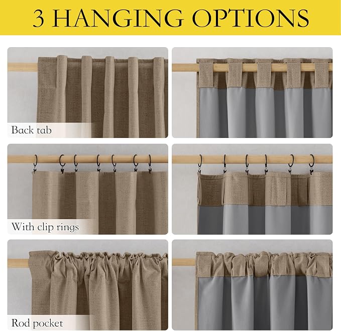 NICETOWN 100% Blackout Curtains - Image 3