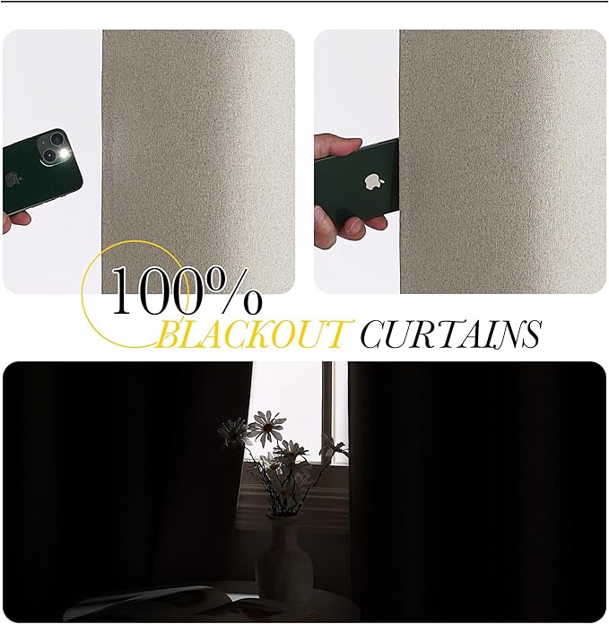NICETOWN 100% Blackout Curtains - Image 2