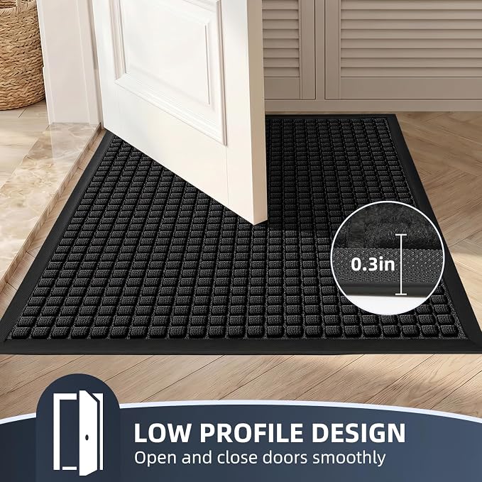 Front Door Mat Outside Entrance, Heavy Duty Waterproof Doormat | 35.5"x24" - Image 7