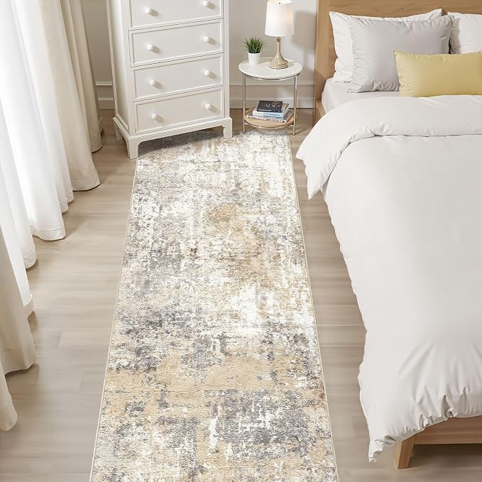 LOONGRUG Runner Rug 2x6 Washable Non-Slip Kitchen Neutral Modern Rugs | - Image 6