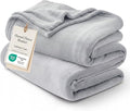 Bedsure GentleSoft Fleece Bed Blankets Full Size Light Grey by Unknown