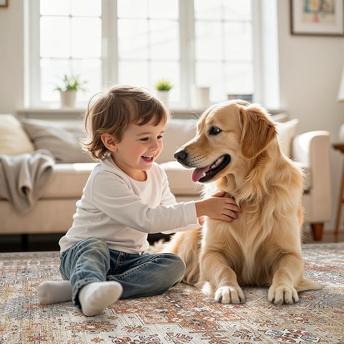 9ft Round Rug, Large Circle Rug - Image 6