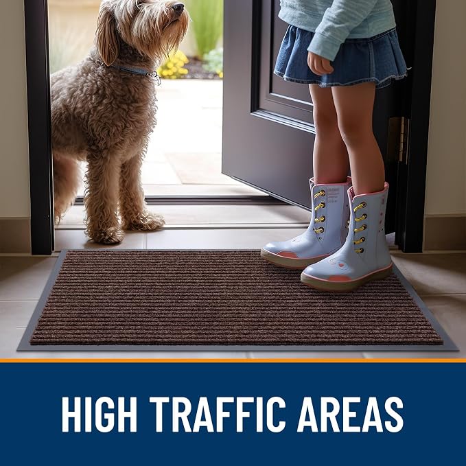 OLANLY Front Door Mat 71x47, Waterproof Heavy-Duty Indoor Outdoor Doormat | - Image 7