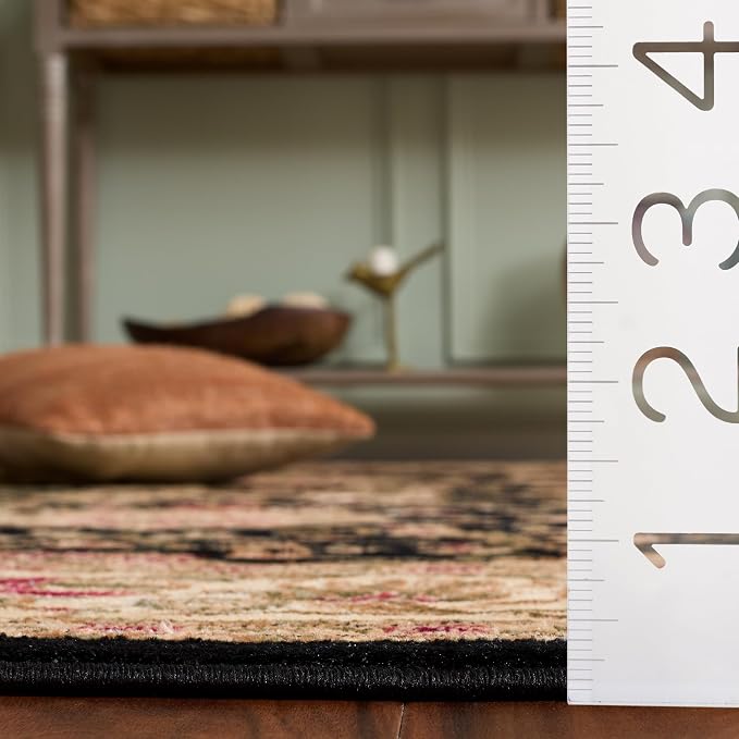 SAFAVIEH Lyndhurst Area Rug 6x8, Traditional Black & Ivory LNH212A - Image 6