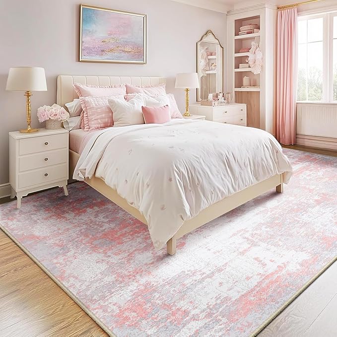 RELEANY Washable 6'x8' Abstract Area Rug by RELEANY