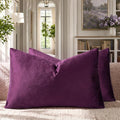 GIGIZAZA Velvet Pillow Covers 12x20 Decorative Pillows Pack of 2 Purple | Throw by GIGIZAZAFocusingonhomedecoration