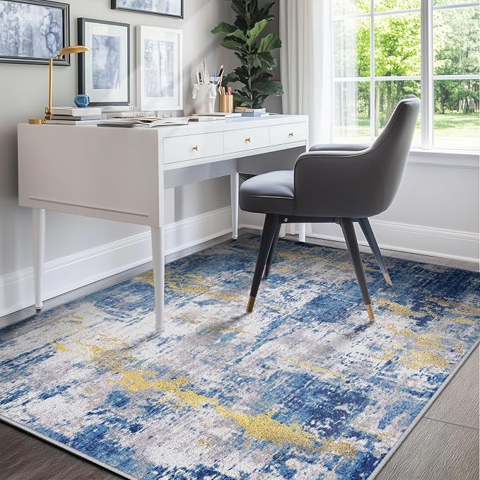 RELEANY Washable 6'x9' Abstract Area Rug - Image 7