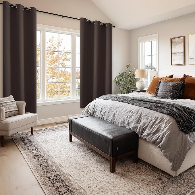 Blackout Curtains for Bedroom and Living Room, 42 x 72 Inch | Thermal Insulated - Image 6