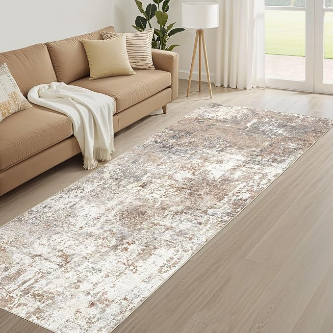 LOONGRUG Runner Rug 2x5 Machine Washable Non-Slip Kitchen Neutral Rug | Modern - Image 8