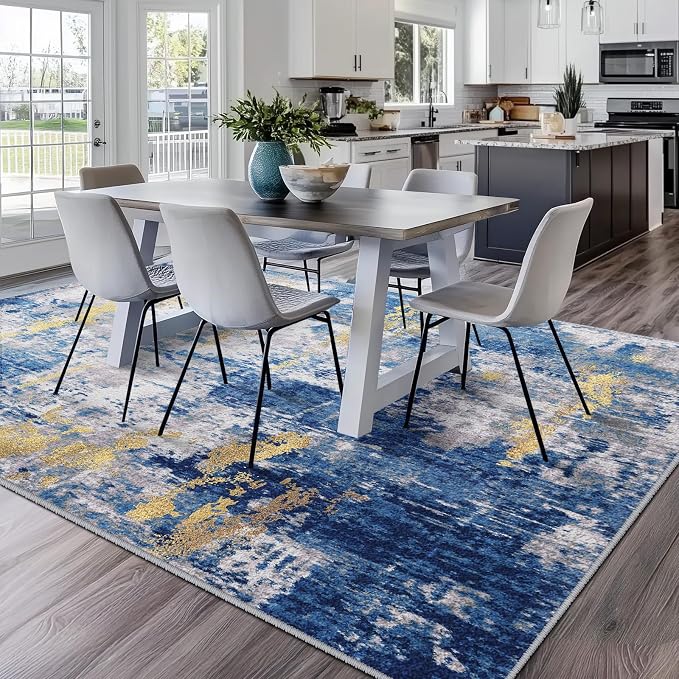 RELEANY Washable 7'x9' Abstract Area Rug - Image 2