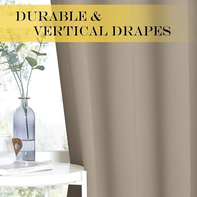 NICETOWN Blackout Curtains 54 Inches Long, Thermal Insulated Room Darkening - Image 6