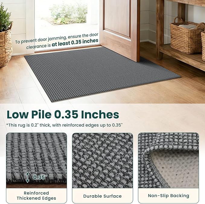 KOZYFLY 3x14 Runners Rugs for Hallway, Long Washable Runner Rug, Non Slip - Image 4