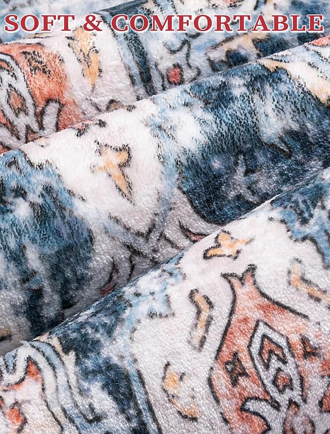SERISSA 3x10 Washable Non Slip Boho Runner Rug - Image 5