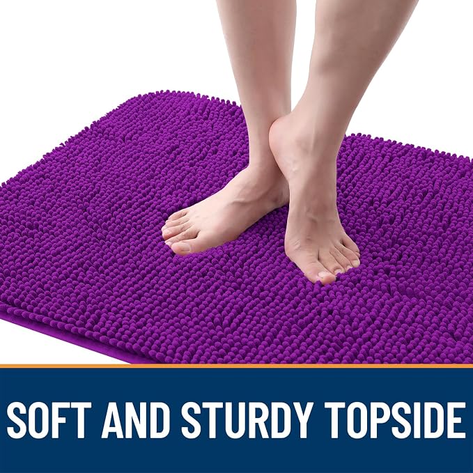 OLANLY Dog Door Mat for Muddy Paws 24x16, Super Absorbent Chenille Mud Mat | - Image 4