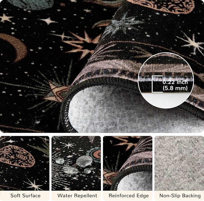 Vacuum-Friendly, 4x6 Washable Area Rug - Image 3