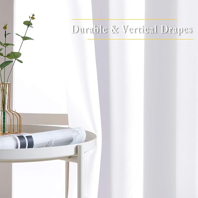 NICETOWN White Room Darkening Bedroom Curtains, Grommet 50% Blackout Thermal - Image 5