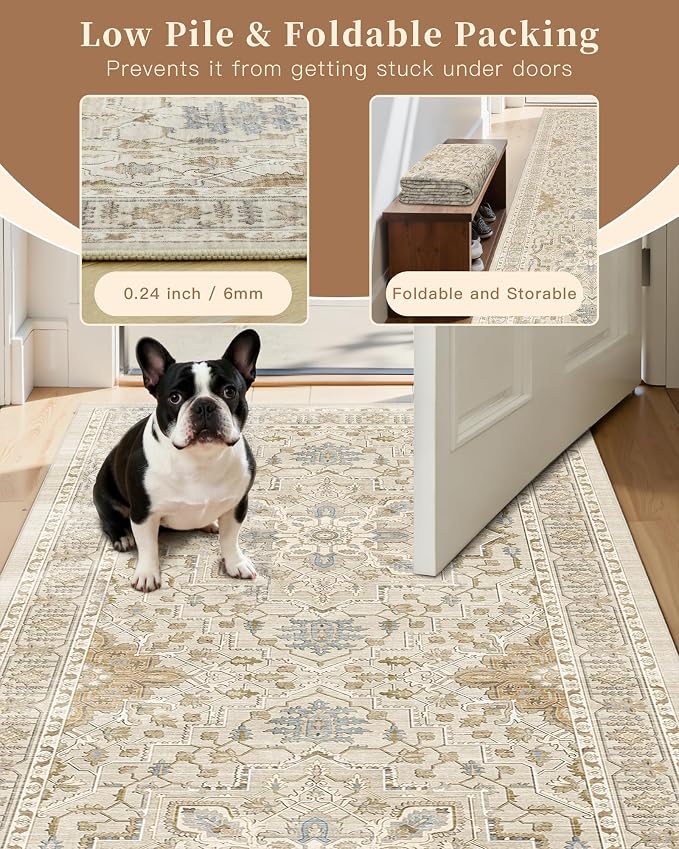 Madane Washable Entry Rug 3x4 Area Rugs - Image 6